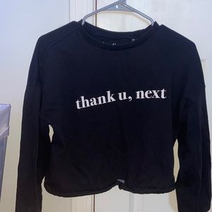 Ariana Grande Thank U, Next Cropped Sweatshirt